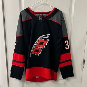 AUTOGRAPHED Adidas Carolina Hurricanes Andrei Svechnikov Jersey (size 46)